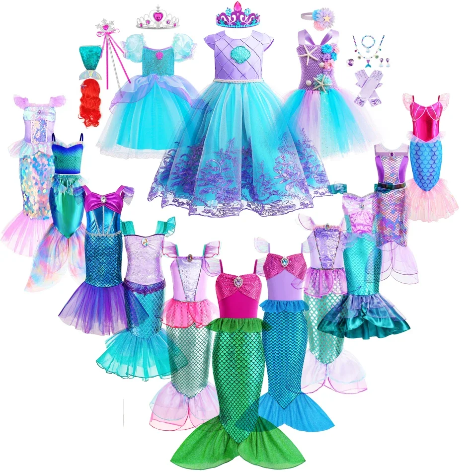 Baby Clothing Sizes - Denizkızı Elbise Kız Çocuklar Cosplay Elbiseler