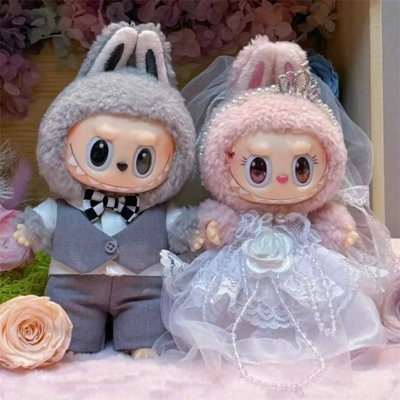Baby Clothing Us - 15 17cm Labubu Bebek Düğün Aşk