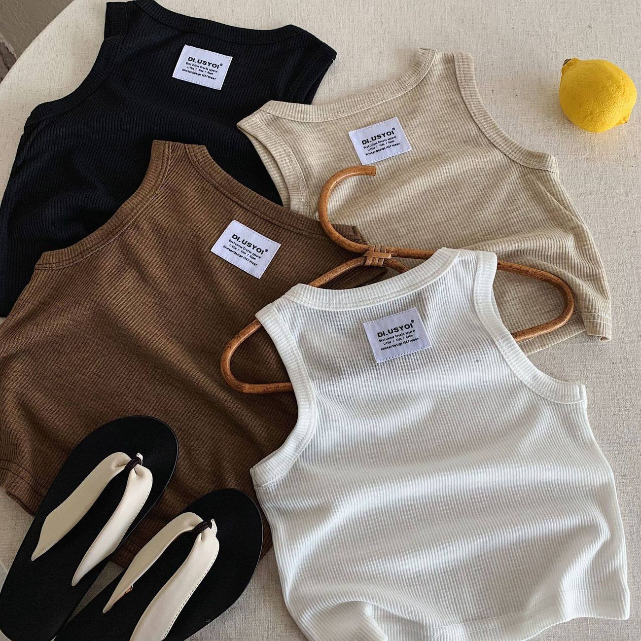 Baby Clothing Korea - Yaz Yeni Kolsuz Yelek Erkek Kız
