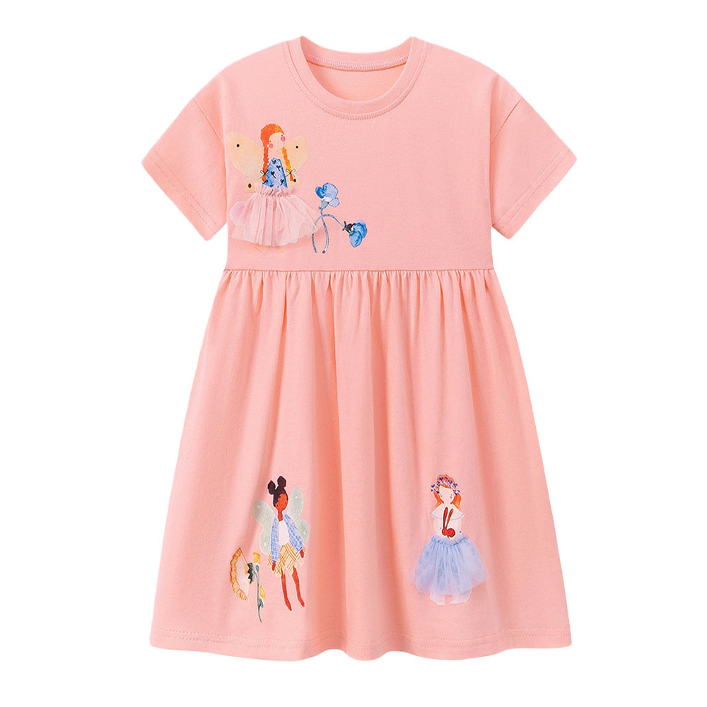 Baby Clothing Drawing - Yazlık Kısa Kollu Kız Elbiseleri Bebek