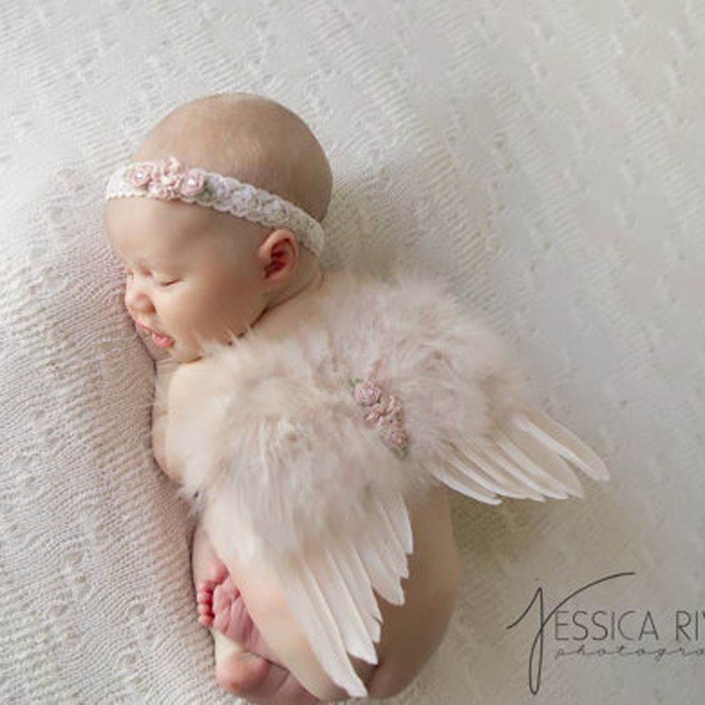 Baby Clothing Patterns - 2 adet/takım sevimli yenidoğan melek tüy