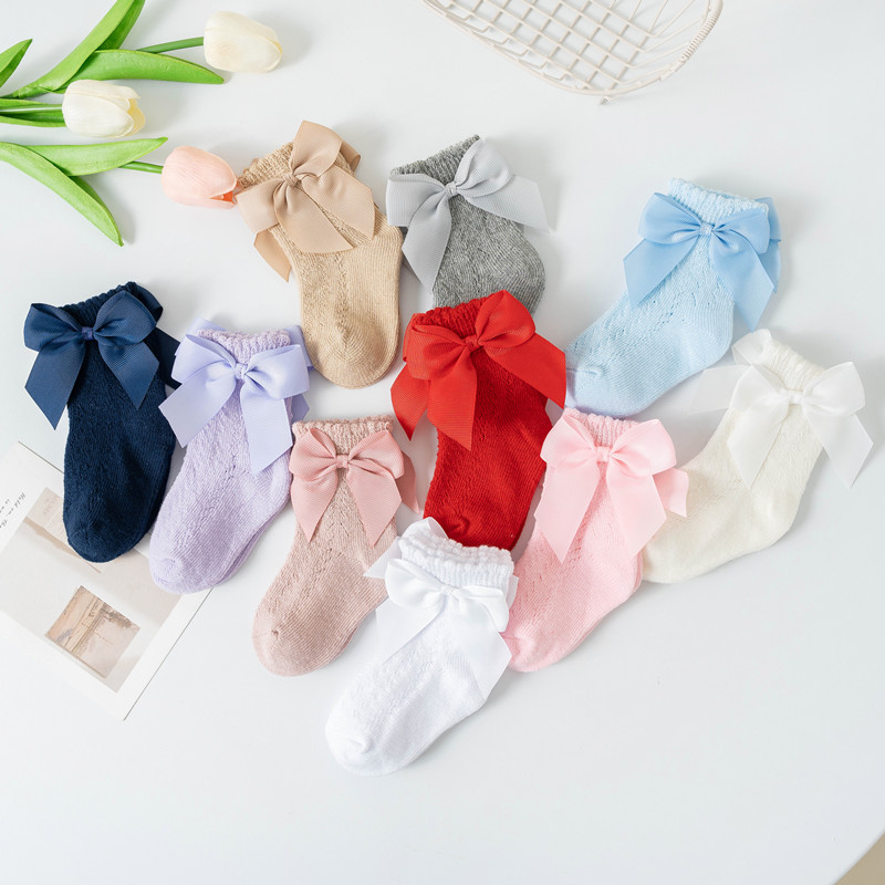 Baby Xl - Yaz Bebek Kız Çorap Büyük Yaylar