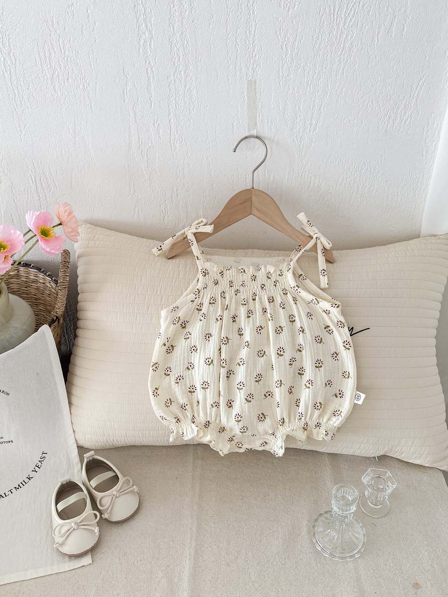 Baby Clothing Korea - Yaz bebek giysileri Kore ince çiçek
