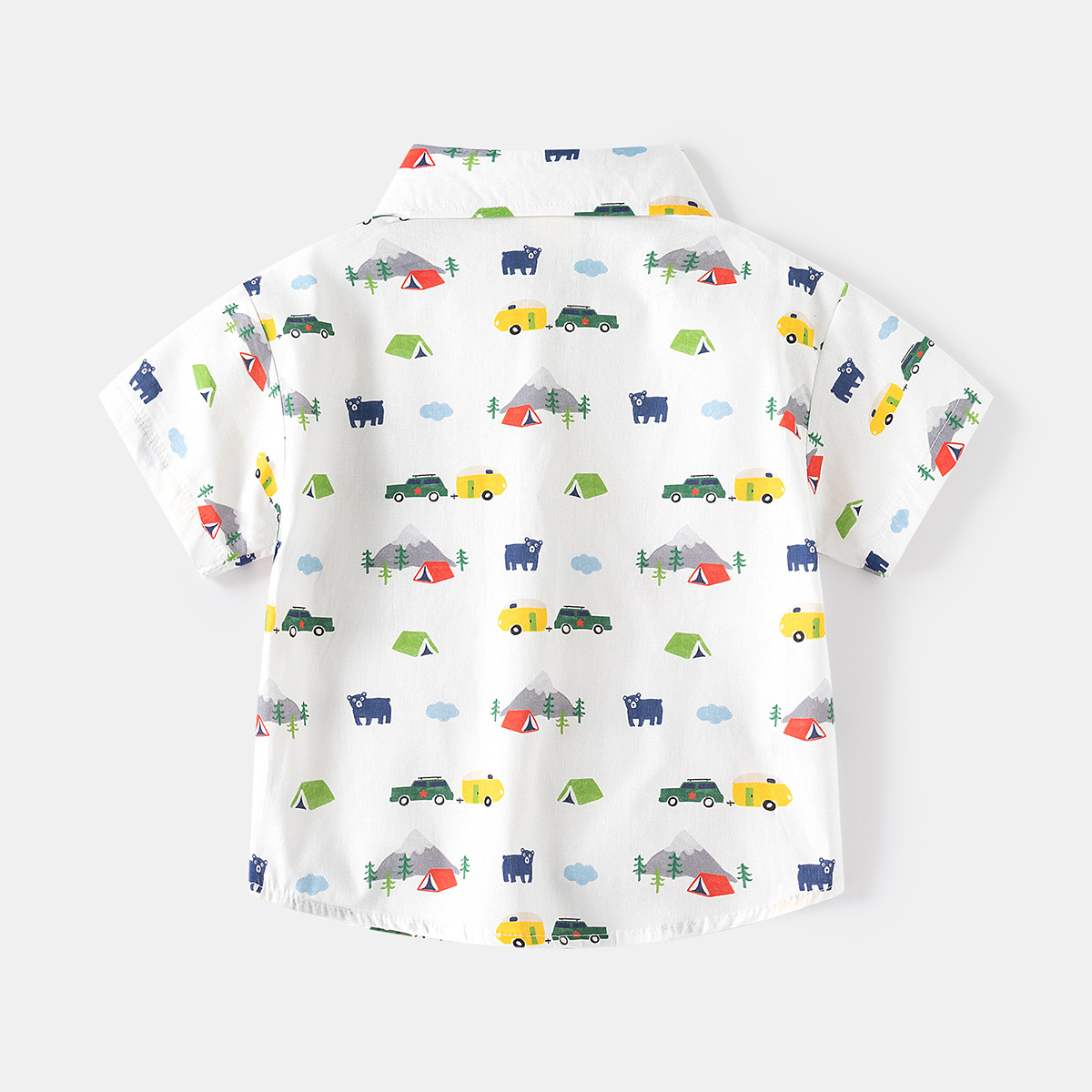 Erkek baskılı gömlek 2025 yaz  - Baby Clothing Korea incelemesi ve fiyatı