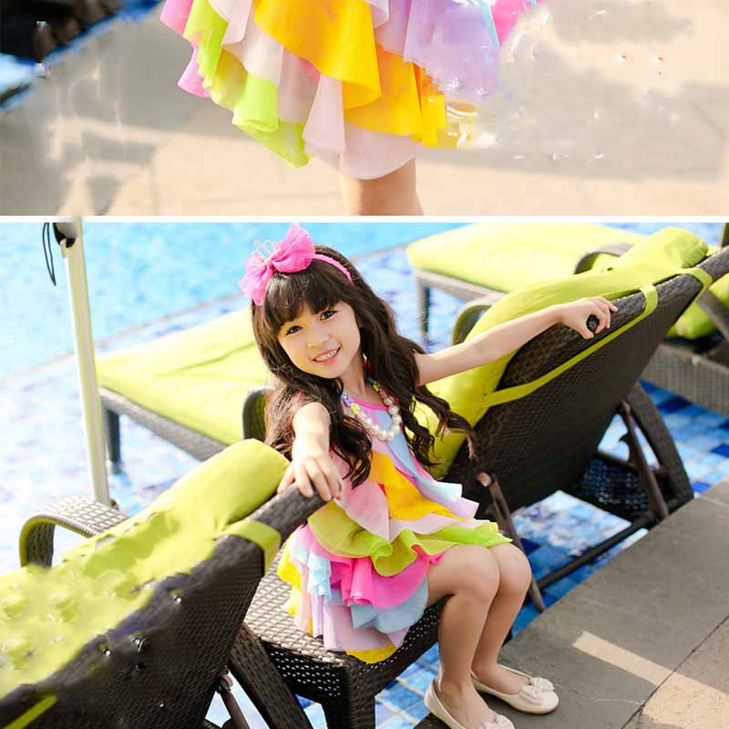 Yaz kız elbise hiçbir kolye ko - Baby Clothing Korea incelemesi ve fiyatı