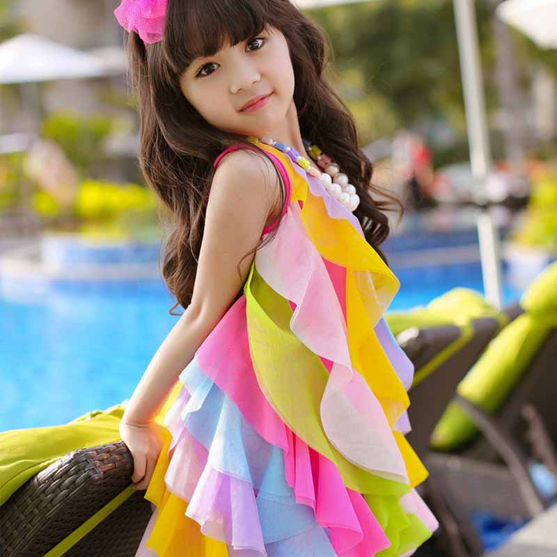 Yaz kız elbise hiçbir kolye ko - Baby Clothing Korea incelemesi ve fiyatı