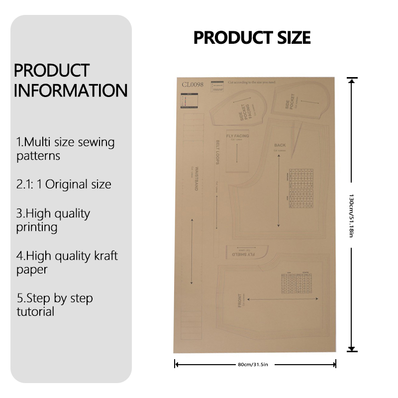 Kadın çizgili şortları için 7  - Baby Clothing Patterns incelemesi ve fiyatı
