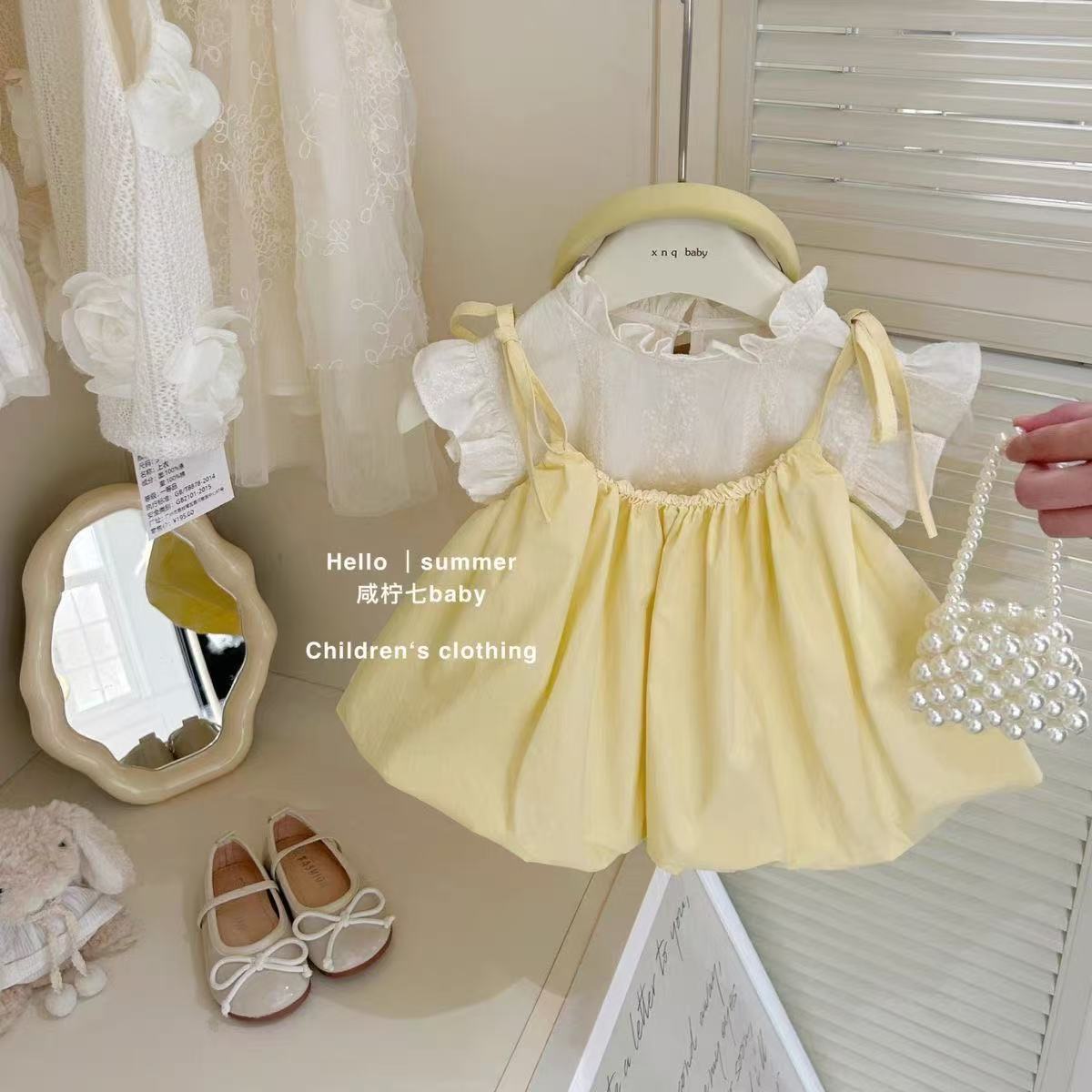 Kız Bebek Askı Elbise Seti Çoc - Baby Clothing Korea incelemesi ve fiyatı