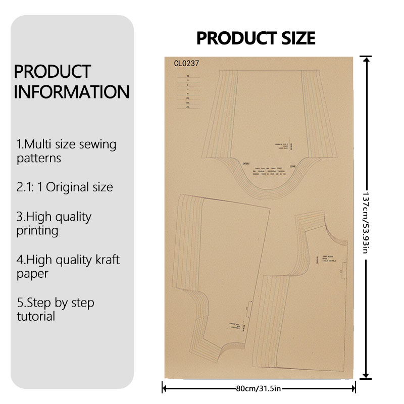 8 beden (XS-4XL) kadın keten b - Baby Clothing Patterns incelemesi ve fiyatı